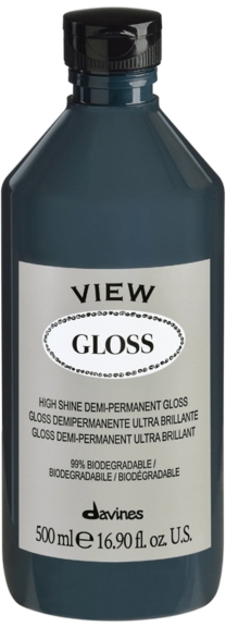 Półtransparentna farba nadająca włosom blasku - Davines View Gloss High Shine Demi-Permanent Gloss — Zdjęcie N1
