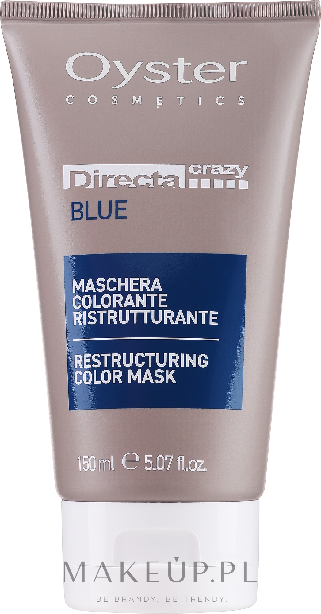Barwiąca maska do włosów Niebieska - Oyster Cosmetics Directa Crazy Blue — Zdjęcie 150 ml