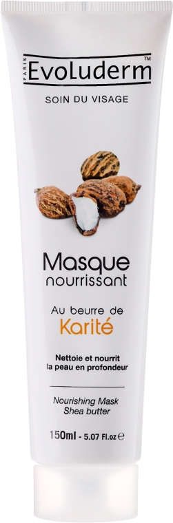 Maseczka odżywcza Karite - Evoluderm Soin du Visage Mask Shea Butter