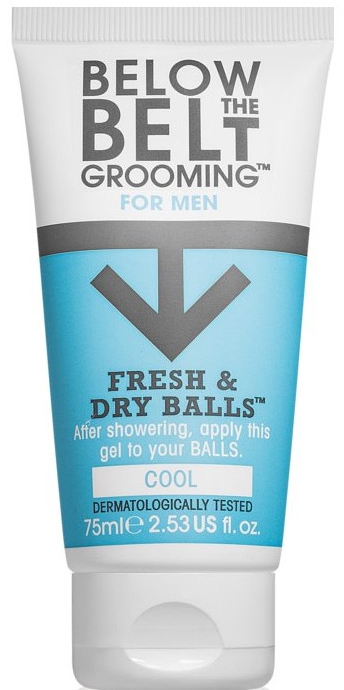 Delikatny żel do higieny intymnej dla mężczyzn - Below The Belt Grooming Fresh & Dry Balls Cool Gel — Zdjęcie N1