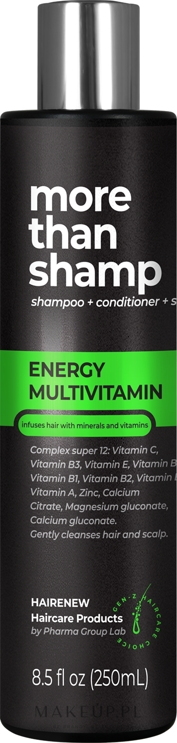 Szampon do włosów Witaminizacja przez 30 dni - Hairenew Energy Multivitamin Shampoo — Zdjęcie 250 ml