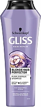 Kup Regenerujący szampon do włosów blond i rozjaśnianych - Gliss Kur Blonde Hair Perfector Purple Repair Shampoo