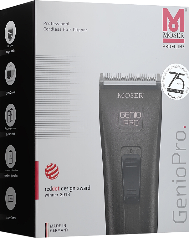 Metalowa maszynka do strzyżenia włosów - Moser Genio Pro Fading Edition — Zdjęcie N3