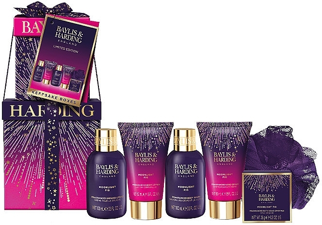 Zestaw, 6 produktów - Baylis & Harding Moonlight Fig Luxury Pamper Present Gift Set — Zdjęcie N1