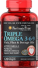 Kup Suplement diety Omega 3-6-9 - Puritan's Pride Triple Omega 3-6-9 Fish, Flax&Borage Oils