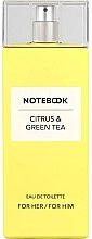 Notebook Fragrances Citrus & Green Tea - Woda toaletowa — Zdjęcie N1