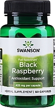 Ziołowy suplement diety Czarne maliny - Swanson Full Spectrum Black Raspberry — Zdjęcie N1