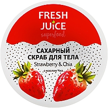 Kup Cukrowy peeling do ciała Truskawka i chia - Fresh Juice Superfood Strawberry & Chia