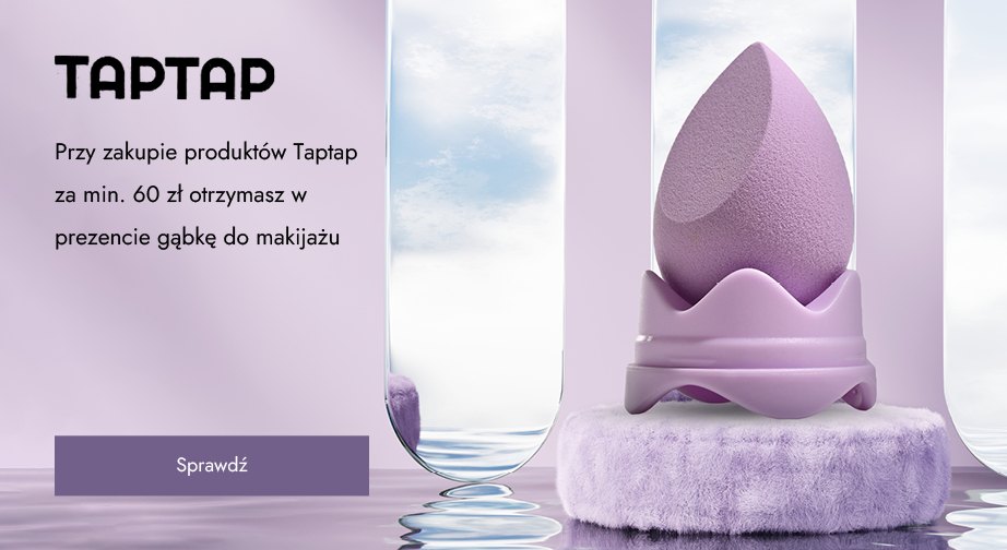 Przy zakupie produktów Taptap za min. 60 zł otrzymasz w prezencie gąbkę do makijażu.