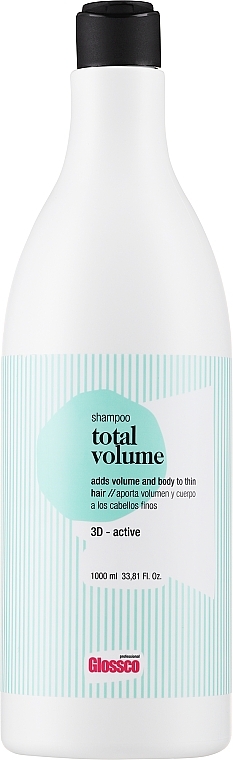 PRZECENA! Szampon zwiększający objętość włosów - Glossco Treatment Total Volume Shampoo * — Zdjęcie N1