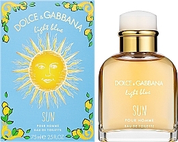 Dolce & Gabbana Light Blue Sun Pour Homme - Woda toaletowa — Zdjęcie N2