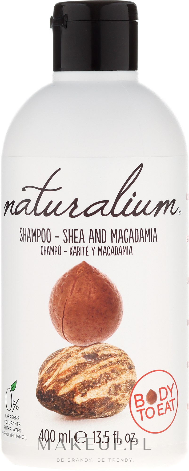 Szampon do włosów Masło shea i makadamia - Naturalium Shea And Macadamia Shampoo — Zdjęcie 400 ml