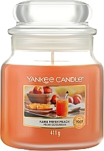 Świeca zapachowa w słoiku - Yankee Candle Farm Fresh Peach — Zdjęcie N1
