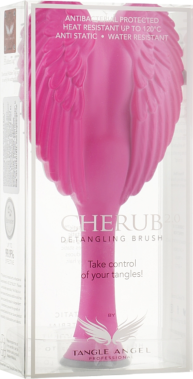 Szczotka do włosów, fuksjowa - Tangle Angel Cherub 2.0 Soft Electric Pink — фото N1