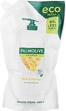 Mydło w płynie do rąk zapas - Palmolive Naturals Milk & Honey — Zdjęcie N8