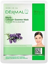 Kolagenowa maska ​​do twarzy w płachcie z ziołami - Dermal Herb Collagen Essence Mask  — Zdjęcie N1