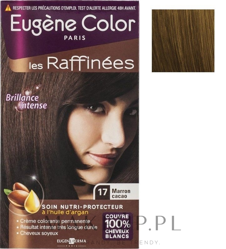 PRZECENA! Odporna farba bez amoniaku do włosów - Eugene Perma Eugene Color Les Raffinees * — Zdjęcie 34 - Chatain Noisette