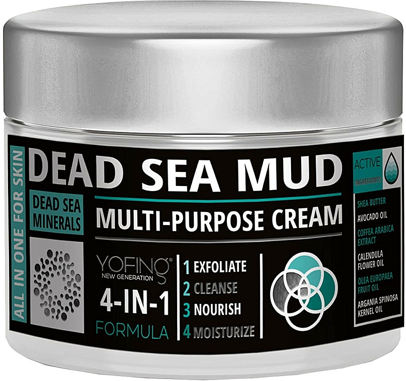 Krem do ciała z błotem z Morza Martwego - Yofing Dead Sea Mud Multi-Purpose Cream  — Zdjęcie N1