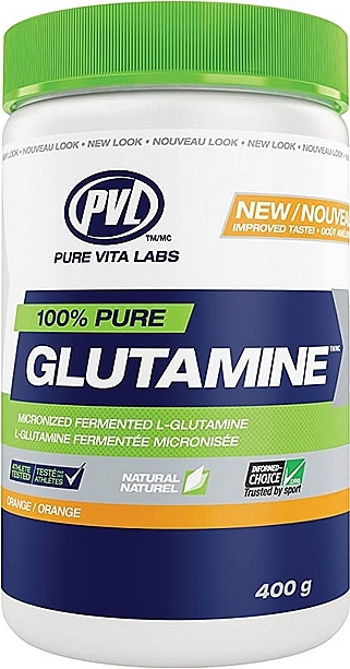 Aminokwasy - Pure Vita Labs 100% Pure Glutamine Orange — Zdjęcie N1