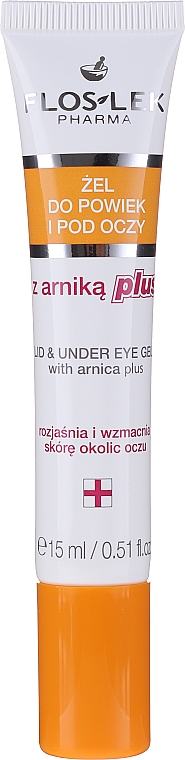 Żel pod oczy na sińce, obrzmienia z arniką - Floslek Arnica Plus Lid & Under Eye Gel — Zdjęcie N3