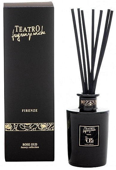 Dyfuzor zapachowy - Teatro Fragranze Uniche Luxury Collection Rose Oud Reed Diffuser — Zdjęcie N1
