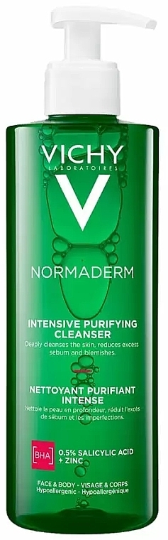 Vichy Normaderm Phytosolution Intensive Purifying Gel - Głęboko oczyszczający żel do mycia twarzy do skóry tłustej i trądzikowej — Zdjęcie N6