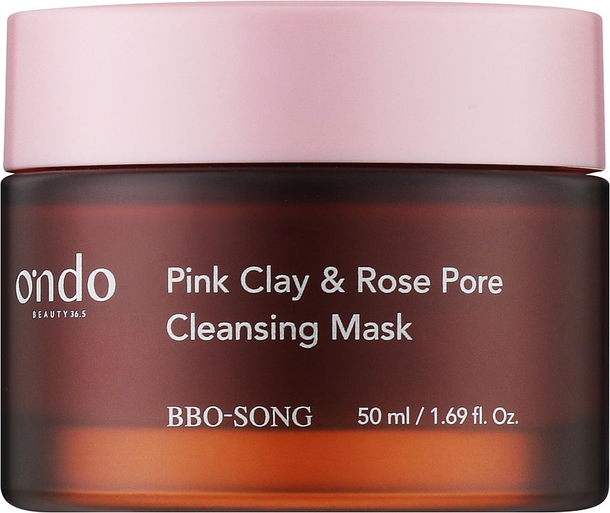 Maseczka oczyszczająca z różową glinką i różą - Ondo Beauty 36.5 Pink Clay & Rose Pore Cleansing Mask — Zdjęcie N1