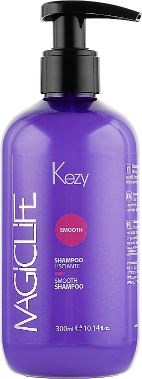 Szampon wygładzający do włosów puszących się i niesfornych - Kezy Magic Life Smooth Shampoo