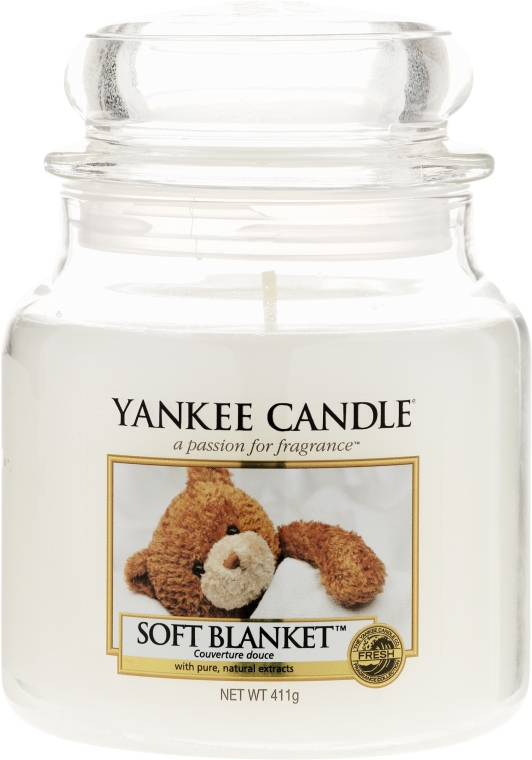 Świeca zapachowa w słoiku - Yankee Candle Soft Blanket