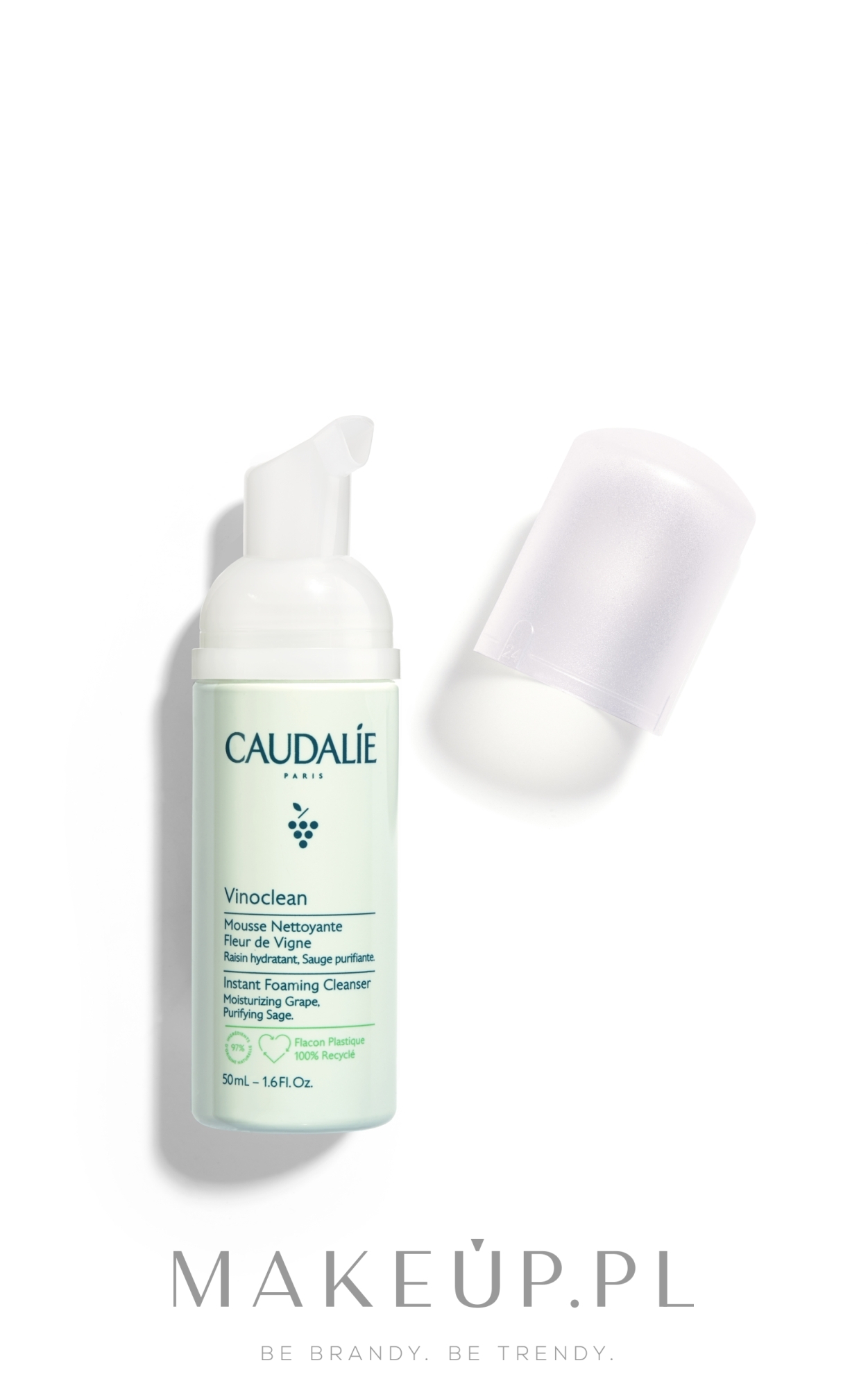 Oczyszczająca pianka do mycia twarzy - Caudalie Vinoclean Fleur De Vigne — Zdjęcie 50 ml