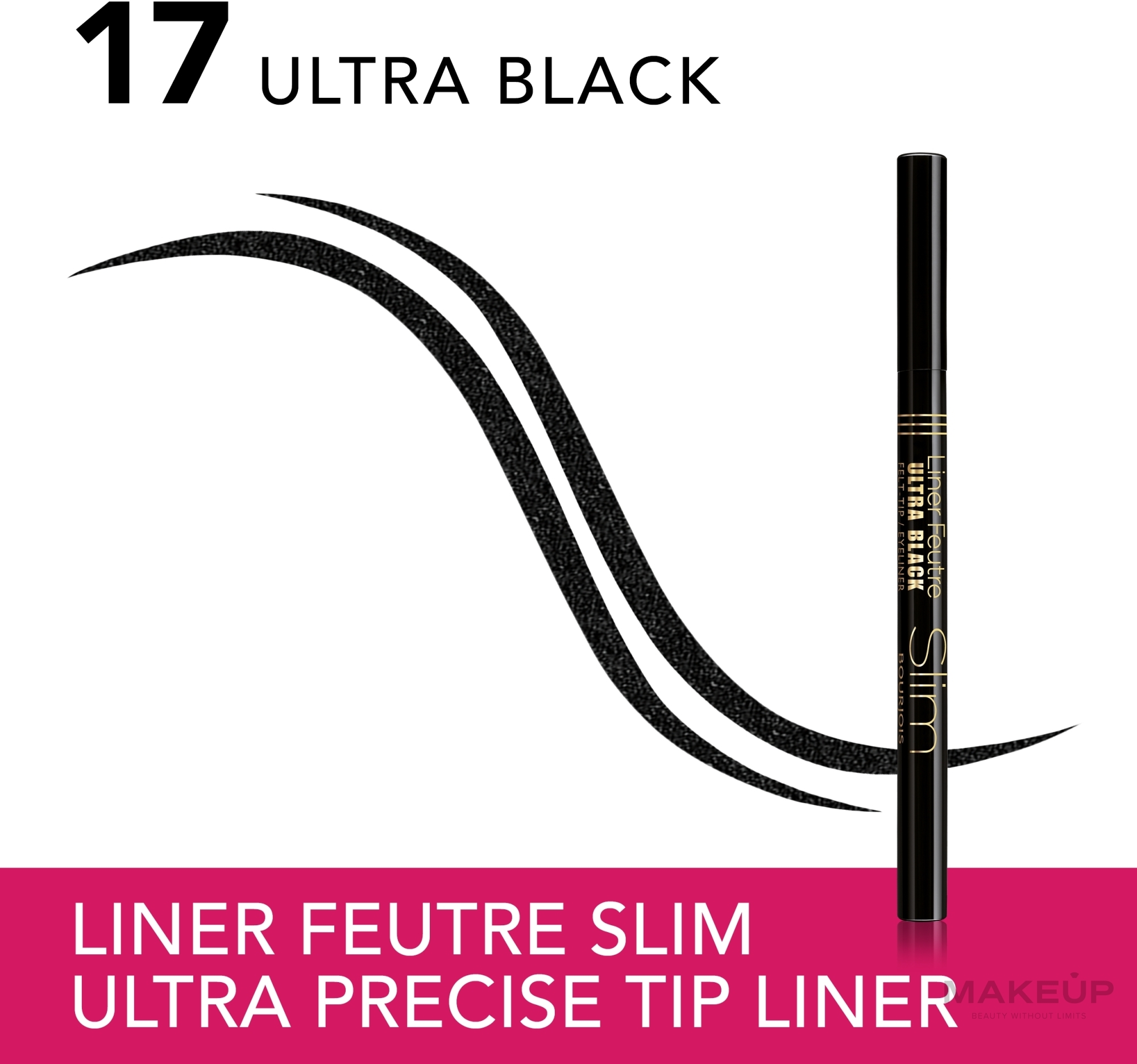 Eyeliner - Bourjois Liner Feutre Slim — Zdjęcie 17 - Ultra Black