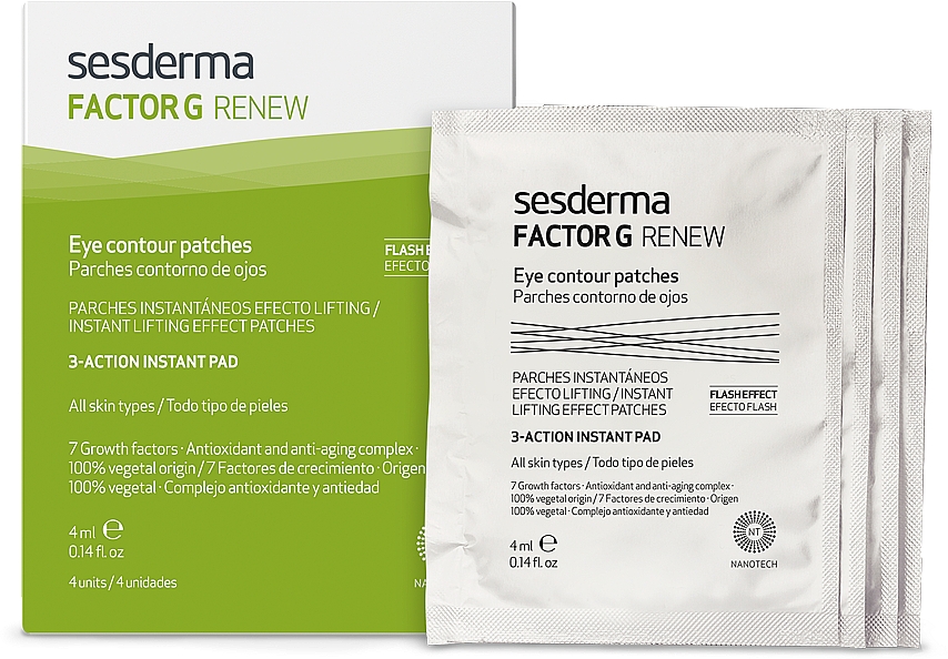 Odmładzające płatki pod oczy - SesDerma Laboratories G Renew Eye Contour Patches — Zdjęcie N1