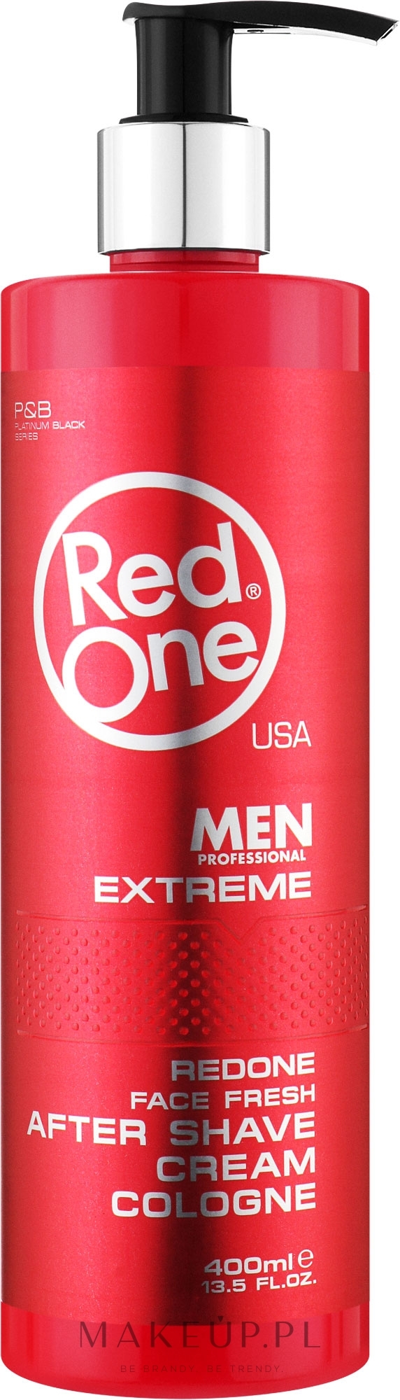 Perfumowany krem po goleniu - RedOne Aftershave Cream Cologne Extreme — Zdjęcie 400 ml