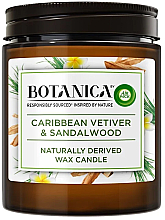 Kup Karaibska świeca o zapachu wetiweru i drzewa sandałowego - Air Wick Botanica Carribean Vetiver & Sandalwood