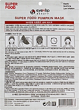 Maska do twarzy w płachcie Dynia - Eyenlip Super Food Pumpkin Mask — Zdjęcie N2