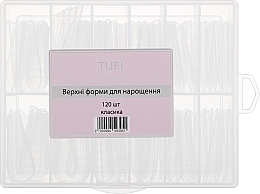Górne formy do przedłużania paznokci, klasyczne, 120 szt. - Tufi Profi Premium — Zdjęcie N1