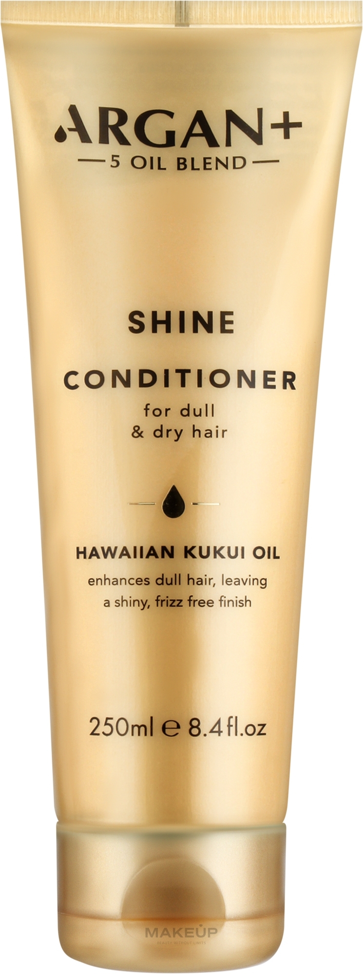 Nabłyszczająca odżywka do włosów suchych i matowych - Argan+ Shine Conditioner Hawaiian Kukui Oil — Zdjęcie 250 ml