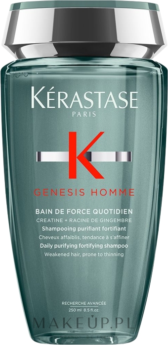 Szampon do włosów wypadających dla mężczyzn - Kérastase Genesis Homme Anti-hair Loss Bain De Force Quotidien — Zdjęcie 250 ml