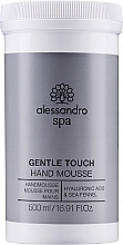Kup Pianka do rąk z kwasem hialuronowym - Alessandro International Spa Gentle Touch Hand Mousse Salon Size