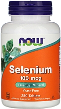 Selen w tabletkach - Now Foods Selenium — Zdjęcie N4