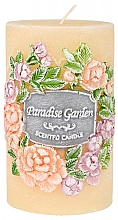Kup Dekoracyjna świeca kremowa 7 x 11,5 cm - Artman Paradise Garden