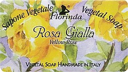 Kup Mydło naturalne w kostce Żółta róża - Florinda Sapone Vegetal Soap Yellow Rose 