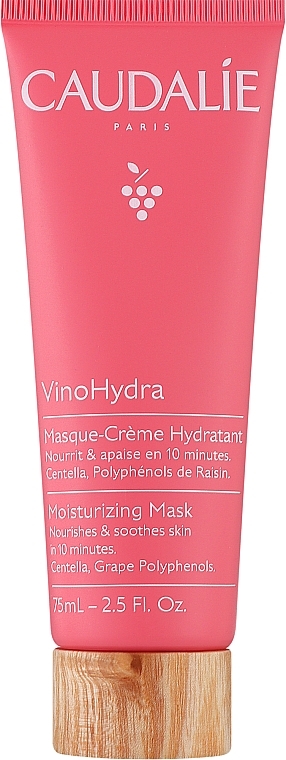 Głęboko nawilżająca maseczka do twarzy z ekstraktem z wąkroty azjatyckiej - Caudalie VinoHydra Moisturizing Mask — Zdjęcie N1