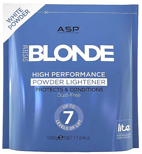 Puder do rozjaśniania włosów, biały - Affinage Salon Professional System Blonde High Performance Powder White — Zdjęcie N1