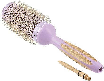 Okrągła szczotka do stylizacji włosów - Ilu Hair Brush BambooM Round 43 mm — Zdjęcie N1