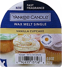 Wosk zapachowy - Yankee Candle Vanilla Cupcake Wax Melt — Zdjęcie N1