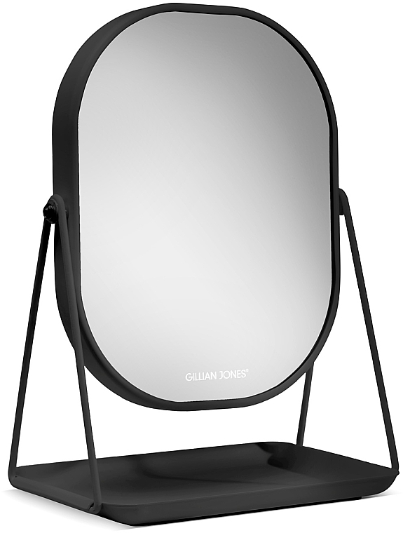 Lustro stołowe na stojaku, 10211-00, czarne - Gillian Jones Table Mirror With Tray Black — Zdjęcie N2