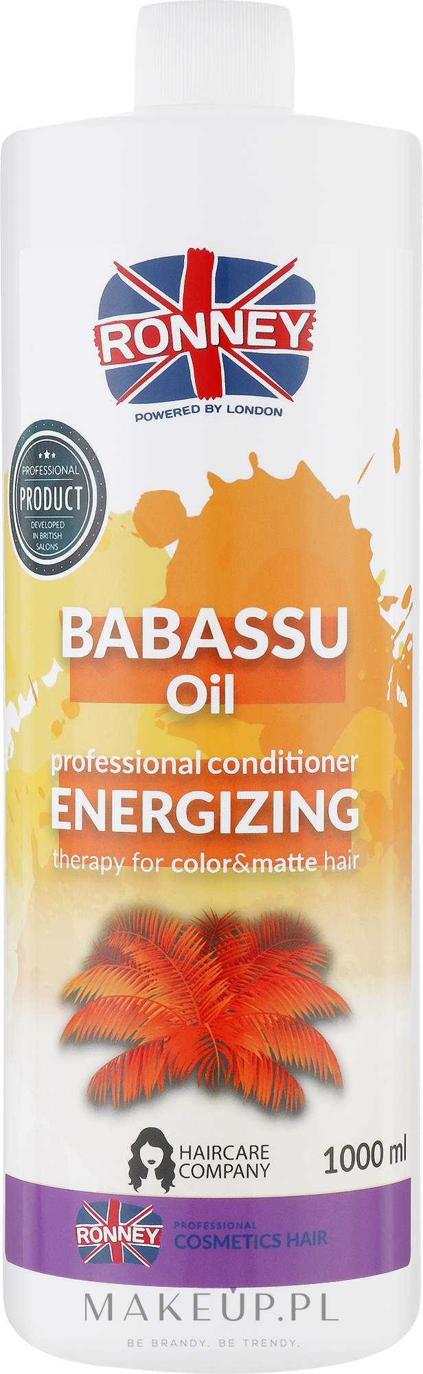 Odżywka do włosów - Ronney Professional Babassu Oil Energizing Conditioner — Zdjęcie 1000 ml