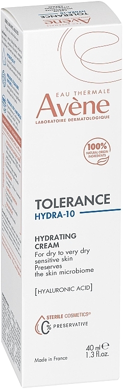 Krem nawilżający - Avene Tolerance Hydra-10 Hydrating Cream — Zdjęcie N3