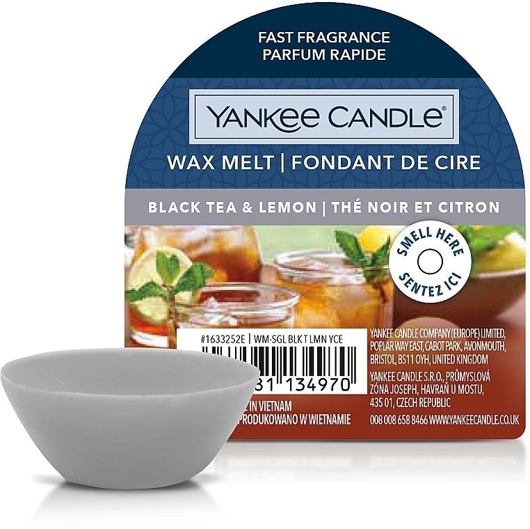 Wosk aromatyczny - Yankee Candle Wax Melt Black Tea & Lemon — Zdjęcie N1